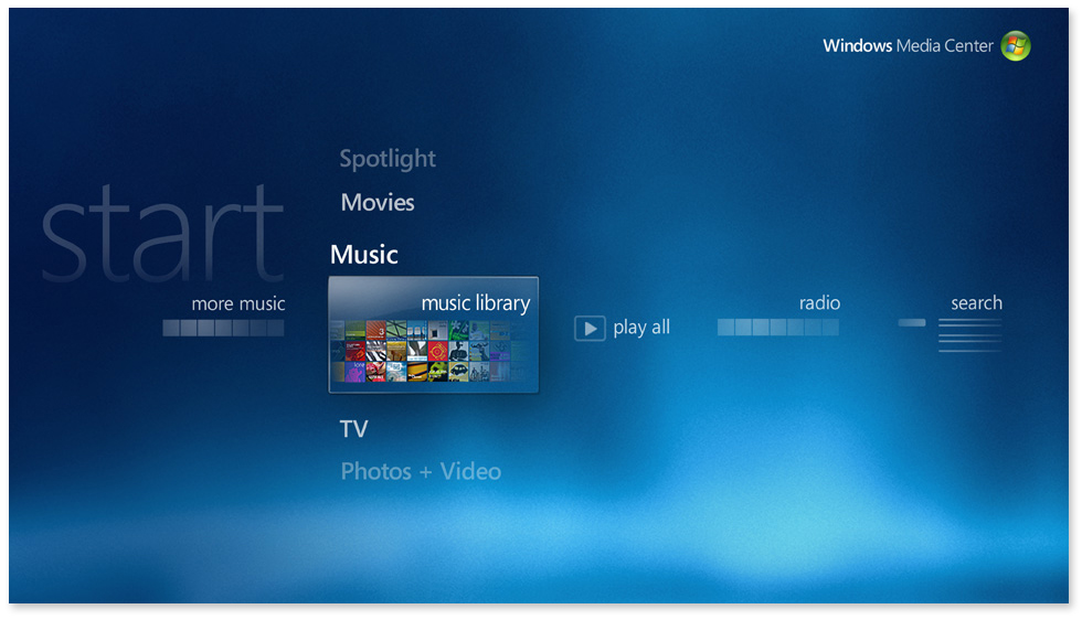 Media Center In Windows Vista