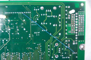 Back of 4000 Board - optional jumper wire