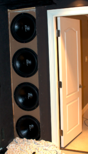 infinite baffle home theater